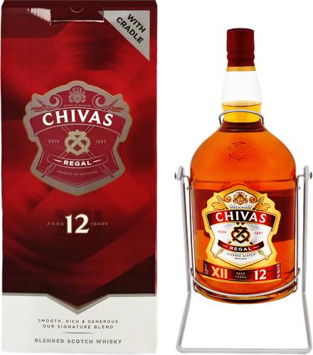 Виски CHIVAS REGAL Шотландский купажированный 12 лет 40%, качели, п/у, 4.5л