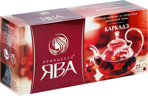Напиток чайный ПРИНЦЕССА ЯВА Каркаде, 25пак, детальное фото
