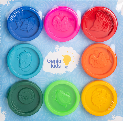 Набор для детей лепки GENIO KIDS-ART Тесто-пластилин 8 цветов Арт. TA1045, картинка