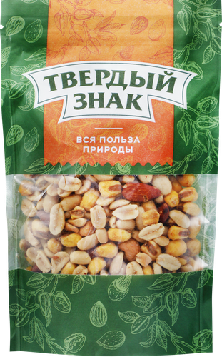 Коктейль ореховый ТВЕРДЫЙ ЗНАК с кукурузой, соленый, 150г, изображение
