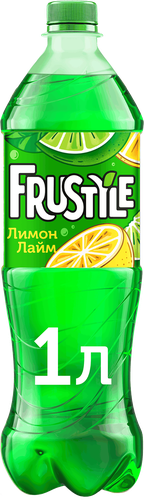 Напиток ФРУСТАЙЛ Лимон, лайм сильногазированный, 1л, вид
