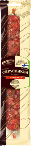Колбаса сыровяленая КФ ЕГОРЬЕВСКАЯ с брусникой, 100г, детальное фото