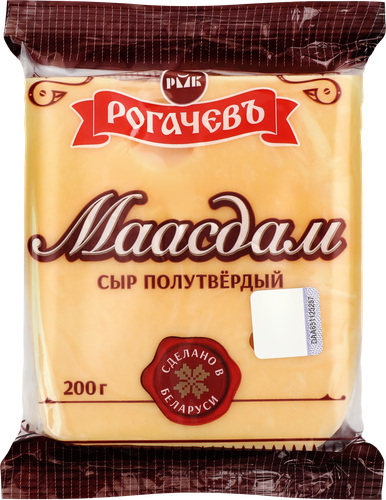 Сыр РОГАЧЕВЪ Маасдам 45%, без змж, 200г, фотография