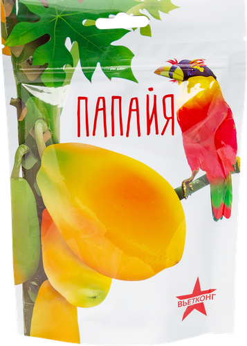 Папайя ВЬЕТКОНГ сушеная, 100г, крупный план