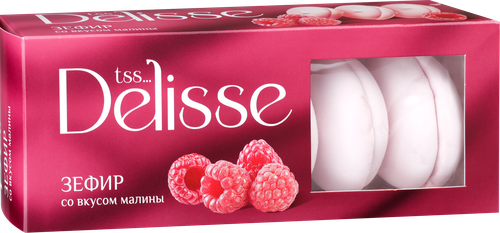 Зефир DELISSE со вкусом малины, 210г, изображение
