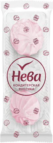 Зефир ЛЯНЕЖ бело-розовый, ароматизированный, 155г, картинка