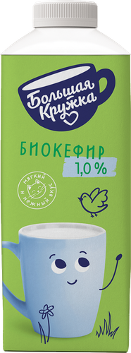 Биокефир БОЛЬШАЯ КРУЖКА 1%, без змж, 500г, картинка
