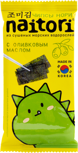 Чипсы нори NAITORI с оливковым маслом, 3г, картинка