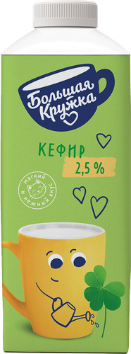 Кефир БОЛЬШАЯ КРУЖКА 2,5%, без змж, 500г, картинка