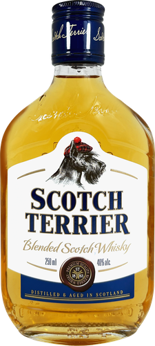 Виски SCOTCH TERRIER купажированный 3 года 40%, 0.25л, вид