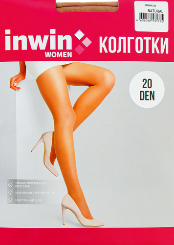 Колготки женские INWIN 20 den natural 2, детальное фото