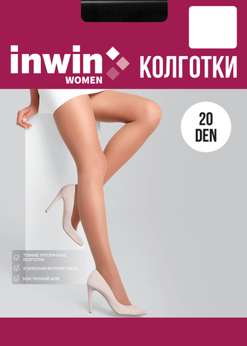 Колготки женские INWIN 40 den nero 5, детальное фото
