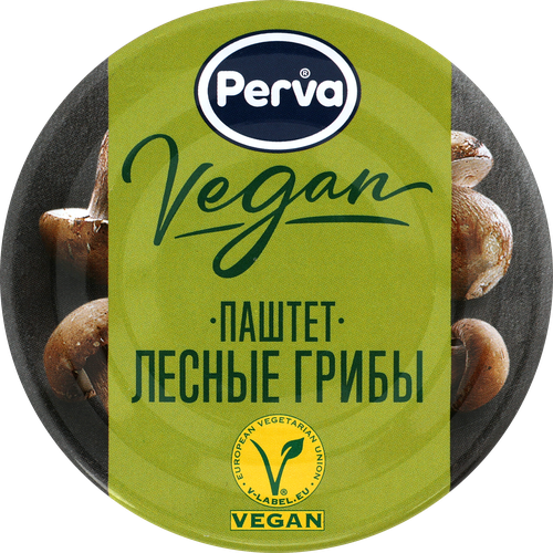 Паштет PERVA Extra Vegan, с лесными грибами, 100г, изображение