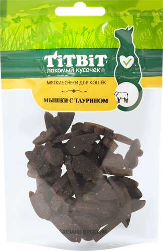 Лакомство для кошек TITBIT Мышки мягкие&nbsp;снеки с&nbsp;таурином, 50г, картинка