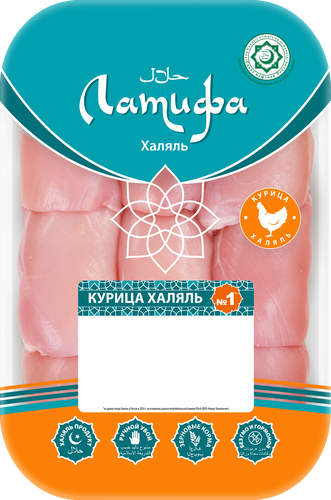 Филе бедра куриное ЛАТИФА Халяль, весовое, вид
