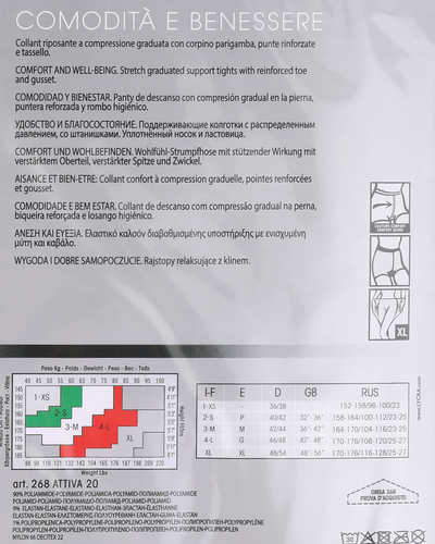 Колготки женские OMSA Attiva 20 den nero 4, вид