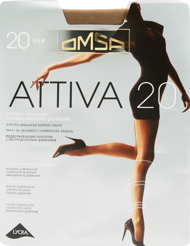 Колготки женские OMSA Attiva 20 den daino 4, вид