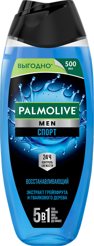 Гель для душа мужской PALMOLIVE Men Спорт, 500мл, детальное фото