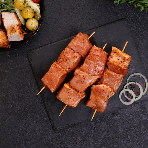 Шашлык из свиной корейки в маринаде аджика ЛЕНТА FRESH, весовой, детальное фото