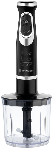 Блендер BRAYER 800Вт, 2 скорости, черный, 350мл Арт. BR1240, фотография