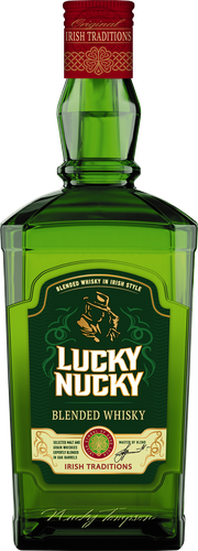 Виски LUCKY NUCKY купажированный 3 года 40%, 0.5л