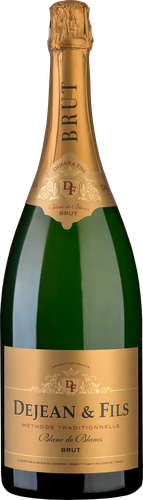 Вино игристое DEJEAN & FILS Blanc De Blancs белое брют, 1.5л, фотография
