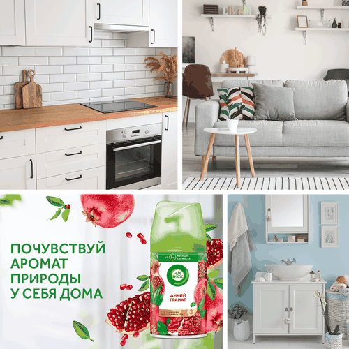 Баллон сменный для автоматического освежителя воздуха AIR WICK Freshmatic Дикий гранат, 250мл, картинка