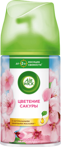 Баллон сменный для автоматического освежителя воздуха AIR WICK Freshmatic Цветущая сакура, 250мл, детальное фото