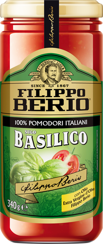 Соус томатный FILIPPO BERIO с базиликом, 340г, фотография