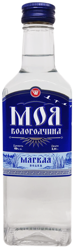 Водка МОЯ Вологодчина мягкая 40%, 0.25л