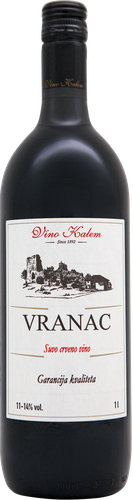 Вино VINO KALEM Вранац ординарное красное сухое, 1л, изображение