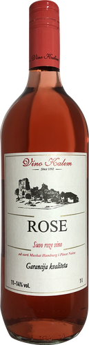 Вино VINO KALEM Rose ординарное розовое сухое, 1л, фото