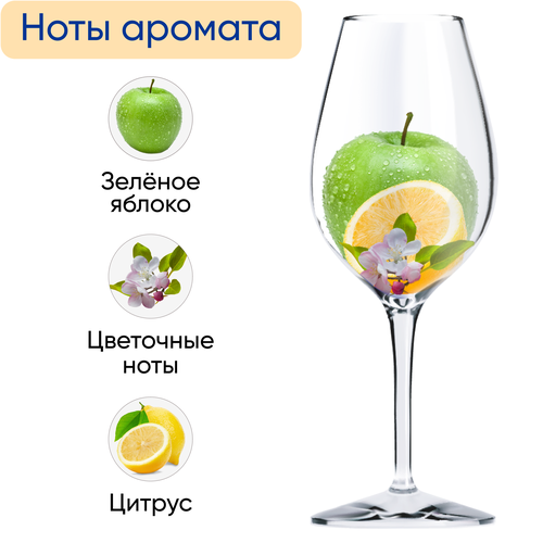 Вино СЕМЬ ВИНОДЕЛОВ белое сухое, 1л, изображение
