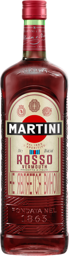Напиток ароматизированный MARTINI Rosso виноградосодержащий из виноградного сырья красный сладкий, 1л, вид