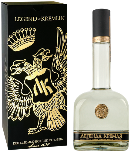 Водка ЛЕГЕНДА КРЕМЛЯ 40%, п/у, 0.7л, изображение