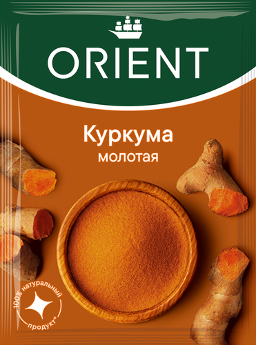 Куркума ORIENT молотая, 12г, фото