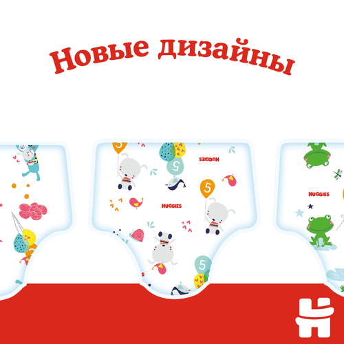 Подгузники HUGGIES Classic 4 7–18кг, 68шт, фото