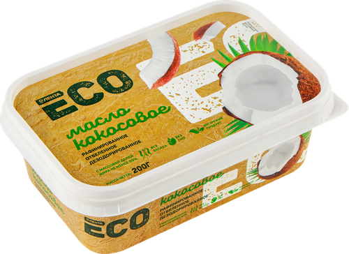 Масло кокосовое ЛЕНТА ЕСО 99%, 200г, детальное фото