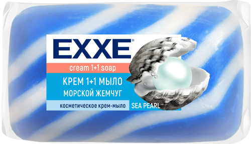 Крем-мыло EXXE 1+1 Морской жемчуг, 90г, изображение