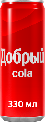 Напиток ДОБРЫЙ Cola сильногазированный, 0.33л, фото