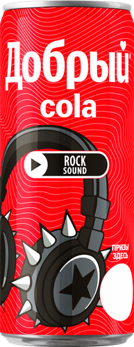 Напиток ДОБРЫЙ Cola сильногазированный, 0.33л, фото
