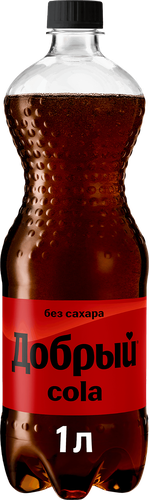 Напиток ДОБРЫЙ Cola без сахара сильногазированный, 1л, картинка