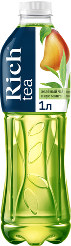 Напиток RICH Зеленый чай Манго, 1л, крупный план