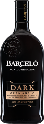 Ром BARCELO Гран Аньехо Дарк выдержанный 37,5%, 0.7л, крупный план