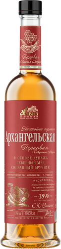 Настойка АРХАНГЕЛЬСКАЯ Перцовая с северным медом 38%, горькая, 0.5л, изображение