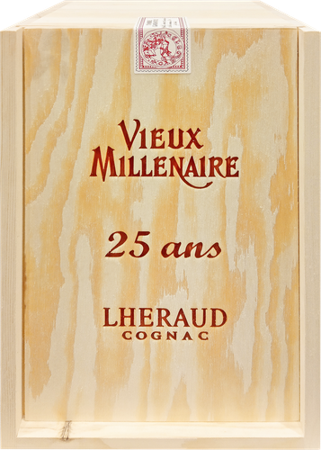 Коньяк LHERAUD Vieux Millenaire марочный очень старый ОС, п/у 43%, 0.7л, крупный план