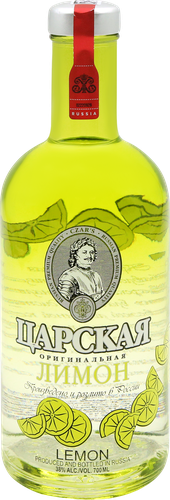 Настойка горькая ЦАРСКАЯ Лимон оригинальная 38%, 0.7л, фото