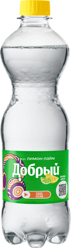 Напиток Добрый Лимон-Лайм сильногазированный, 500мл, изображение