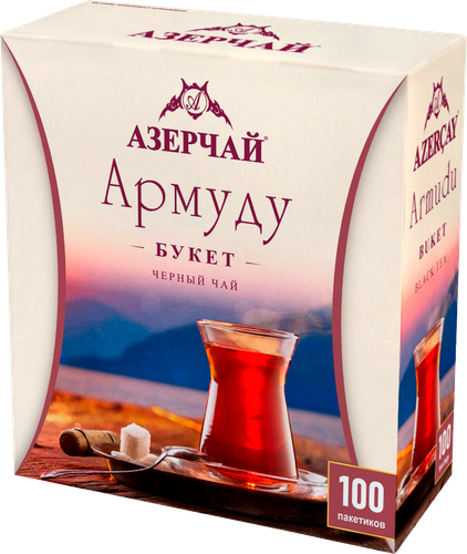 Чай черный АЗЕРЧАЙ Армуду Букет, 100пак, детальное фото
