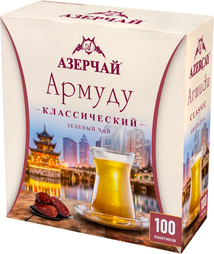 Чай зеленый АЗЕРЧАЙ Армуду, 100пак, фотография